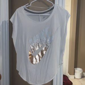 Flowy ombré rose gold Nike top